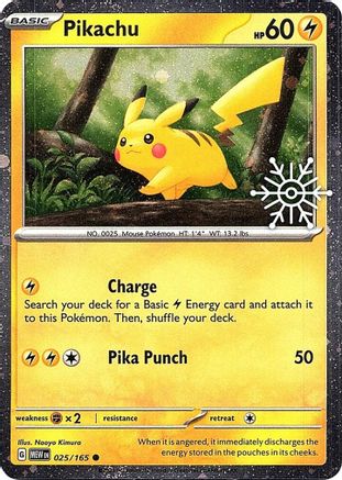 Pikachu (Holiday Calendar) 025/165  Miscellaneous Cards & Products - Common
