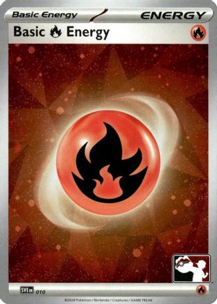 Basic Fire Energy (Cosmos Holo) 010  - Holofoil Prize Pack Series Cards - Common