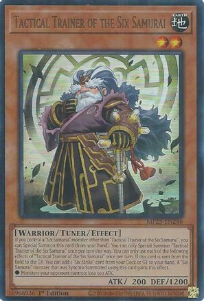 Tactical Trainer of the Six Samurai (MP25-EN246) - 2025 Mega-Pack 1st Edition