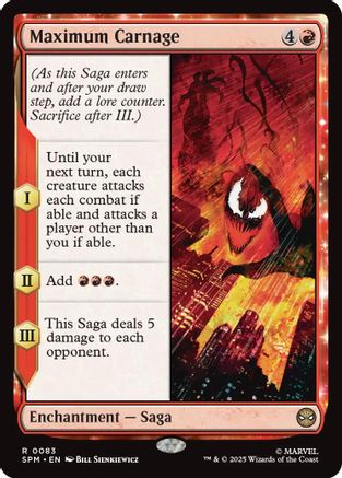 Maximum Carnage (SPM-083) - Marvel's Spider-Man Foil