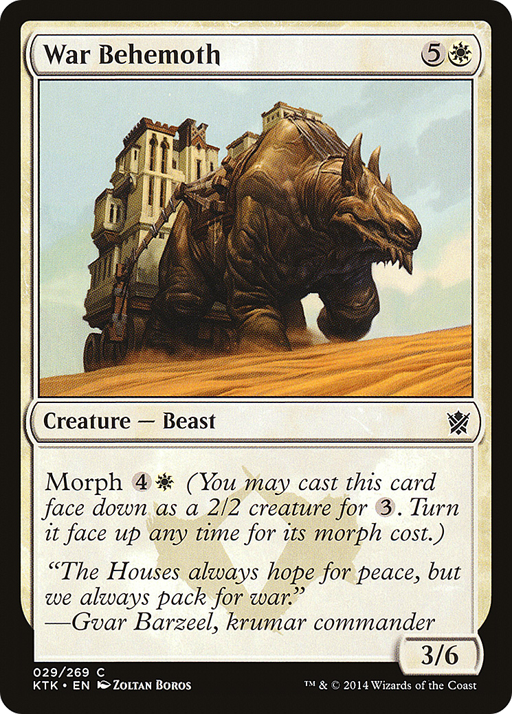 War Behemoth (KTK-029) - Khans of Tarkir Foil