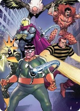 Behold the Sinister Six! Art Card (45/54) (AASPM-045) - Art Series: Marvel's Spider-Man