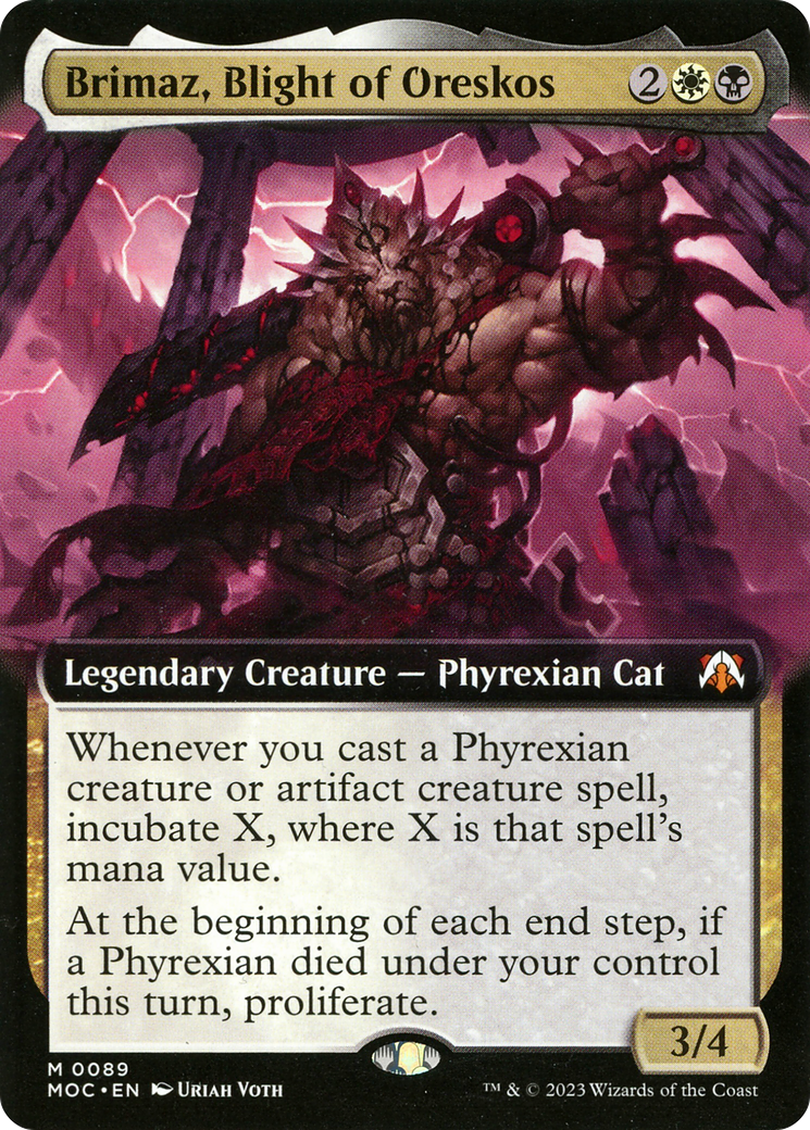 Brimaz, Blight of Oreskos (Extended Art) (MOC-089) - March of the Machine Commander: (Extended Art) Foil