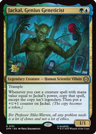 Jackal, Genius Geneticist (PRE-131) - Prerelease Cards Foil