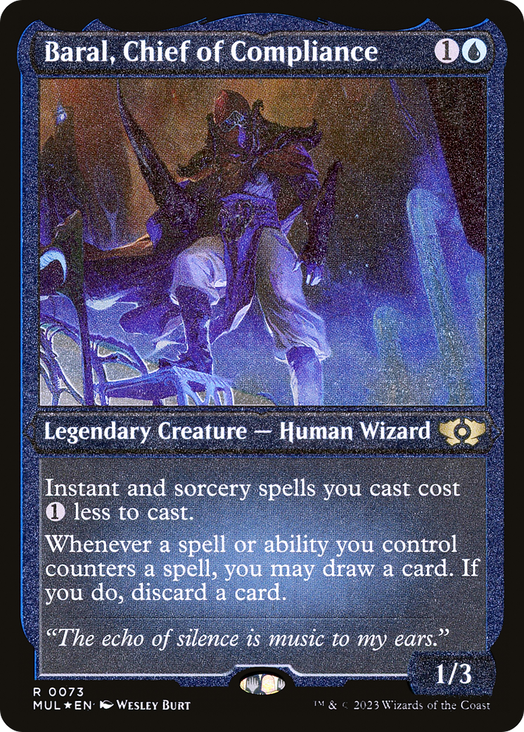 Baral, Chief of Compliance (Foil Etched) (MUL-073) - Multiverse Legends Foil