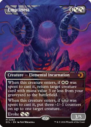 Emptiness (Borderless) (ECL-294) - Lorwyn Eclipsed Foil