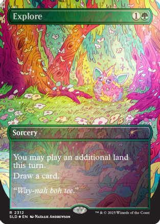 Explore (2312) (Rainbow Foil) (SLD-2312) - Secret Lair Drop Series Foil