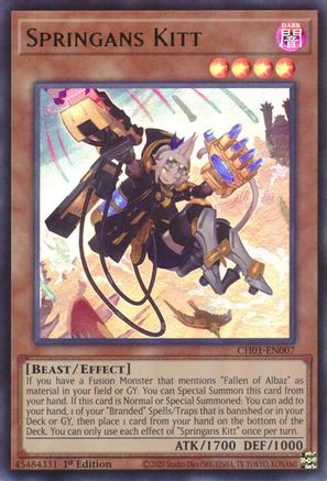 Springans Kitt (CH01-EN007) - THE CHRONICLES DECK: The Fallen & The Virtuous (All-Foil Edition) 1st Edition