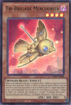 Tri-Brigade Mercourier (CH01-EN008) - THE CHRONICLES DECK: The Fallen & The Virtuous (All-Foil Edition) 1st Edition