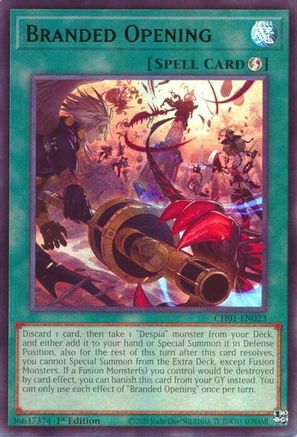 Branded Opening (CH01-EN023) - THE CHRONICLES DECK: The Fallen & The Virtuous (All-Foil Edition) 1st Edition
