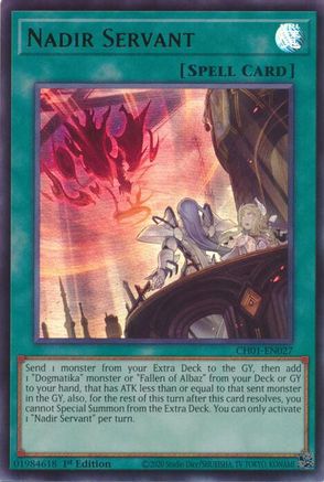 Nadir Servant (CH01-EN027) - THE CHRONICLES DECK: The Fallen & The Virtuous (All-Foil Edition) 1st Edition