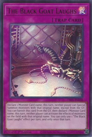 The Black Goat Laughs (CH01-EN038) - THE CHRONICLES DECK: The Fallen & The Virtuous (All-Foil Edition) 1st Edition