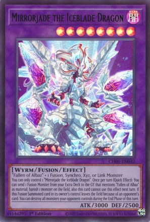 Mirrorjade the Iceblade Dragon (CH01-EN042) - THE CHRONICLES DECK: The Fallen & The Virtuous (All-Foil Edition) 1st Edition
