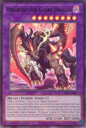 Brigrand the Glory Dragon (CH01-EN047) - THE CHRONICLES DECK: The Fallen & The Virtuous (All-Foil Edition) 1st Edition