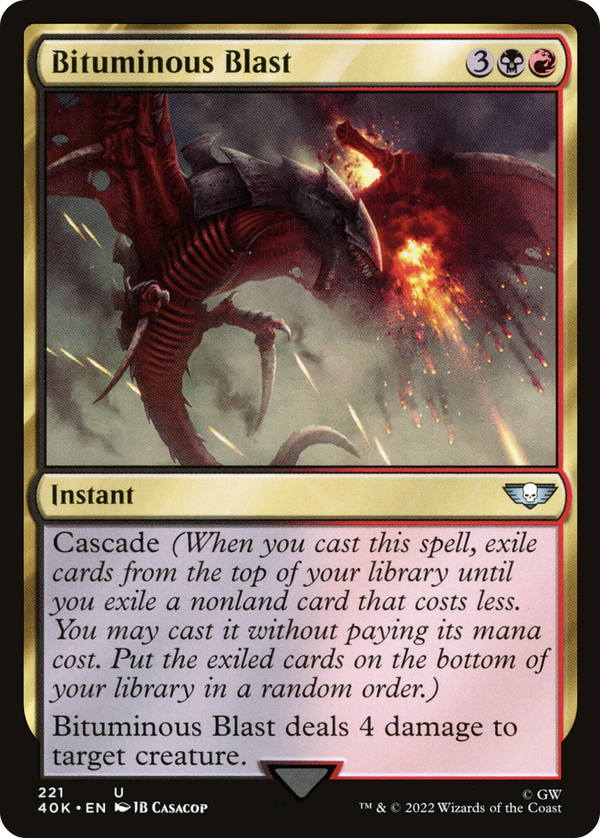 Bituminous Blast (40K-221) - Warhammer 40,000 Commander