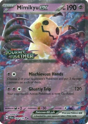 Mimikyu ex (Journey Together Stamped) 069  - Holofoil Miscellaneous Cards & Products - Double Rare