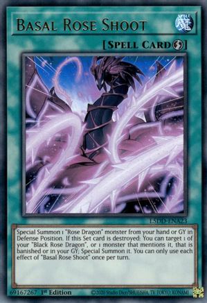 Basal Rose Shoot (Ultra Rare) (L5DD-ENA23) - Legendary 5D's Decks 1st Edition