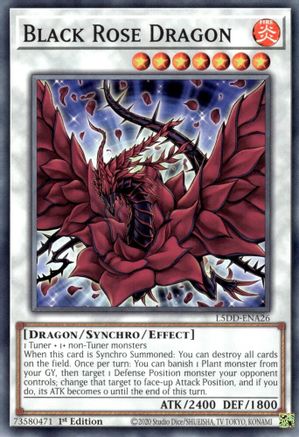 Black Rose Dragon (L5DD-ENA26) - Legendary 5D's Decks 1st Edition