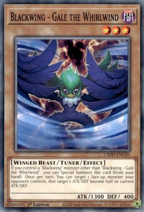 Blackwing - Gale the Whirlwind (L5DD-ENC01) - Legendary 5D's Decks 1st Edition