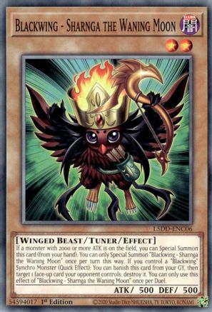 Blackwing - Sharnga the Waning Moon (L5DD-ENC06) - Legendary 5D's Decks 1st Edition