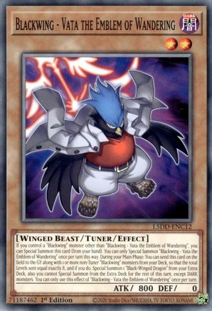 Blackwing - Vata the Emblem of Wandering (L5DD-ENC12) - Legendary 5D's Decks 1st Edition