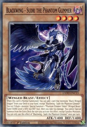 Blackwing - Sudri the Phantom Glimmer (L5DD-ENC15) - Legendary 5D's Decks 1st Edition