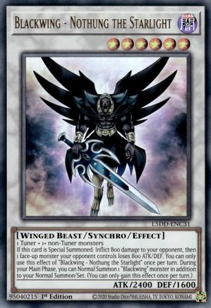 Blackwing - Nothung the Starlight (L5DD-ENC31) - Legendary 5D's Decks 1st Edition