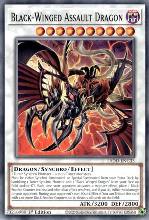 Black-Winged Assault Dragon (L5DD-ENC33) - Legendary 5D's Decks 1st Edition