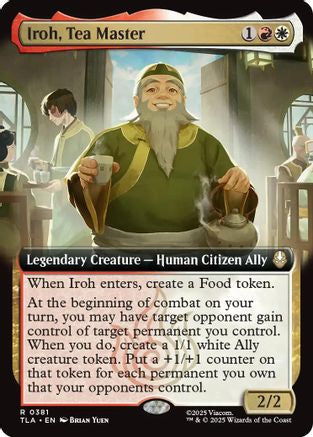 Iroh, Tea Master (Extended Art) (TLA-381) - Avatar: The Last Airbender Foil