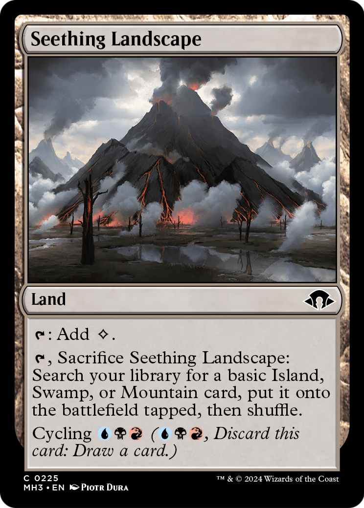 Seething Landscape (MH3-225) - Modern Horizons 3 Foil