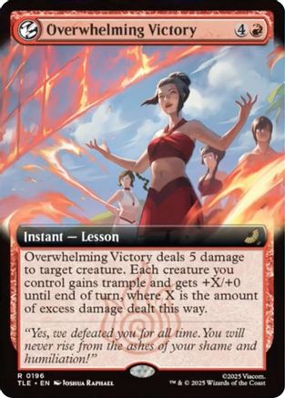 Overwhelming Victory (Extended Art) (TLE-196) - Avatar: The Last Airbender: Eternal-Legal