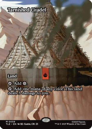 Tarnished Citadel (Borderless) (TLE-059) - Avatar: The Last Airbender: Eternal-Legal Foil