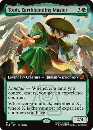 Toph, Earthbending Master (Extended Art) (TLE-209) - Avatar: The Last Airbender: Eternal-Legal