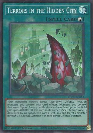 Terrors in the Hidden City (Super Rare) (PHRE-EN054) - Phantom Revenge 1st Edition