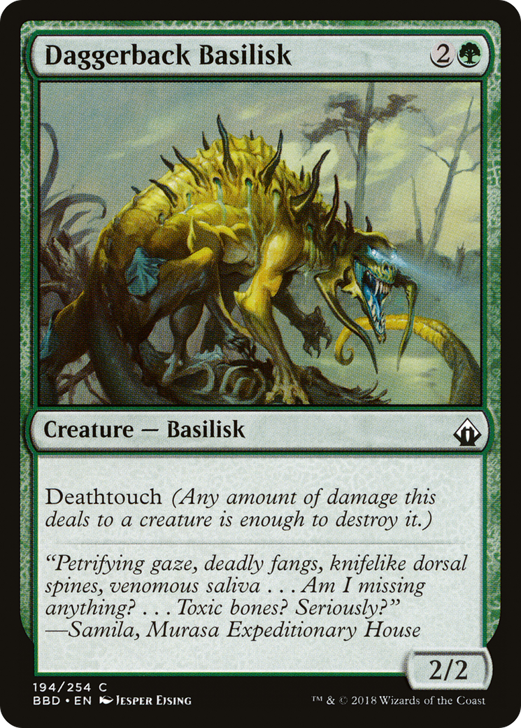 Daggerback Basilisk (BBD-194) - Battlebond Foil