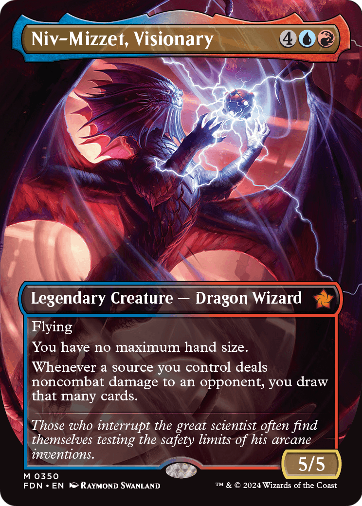 Niv-Mizzet, Visionary (Borderless) (FDN-350) - Foundations