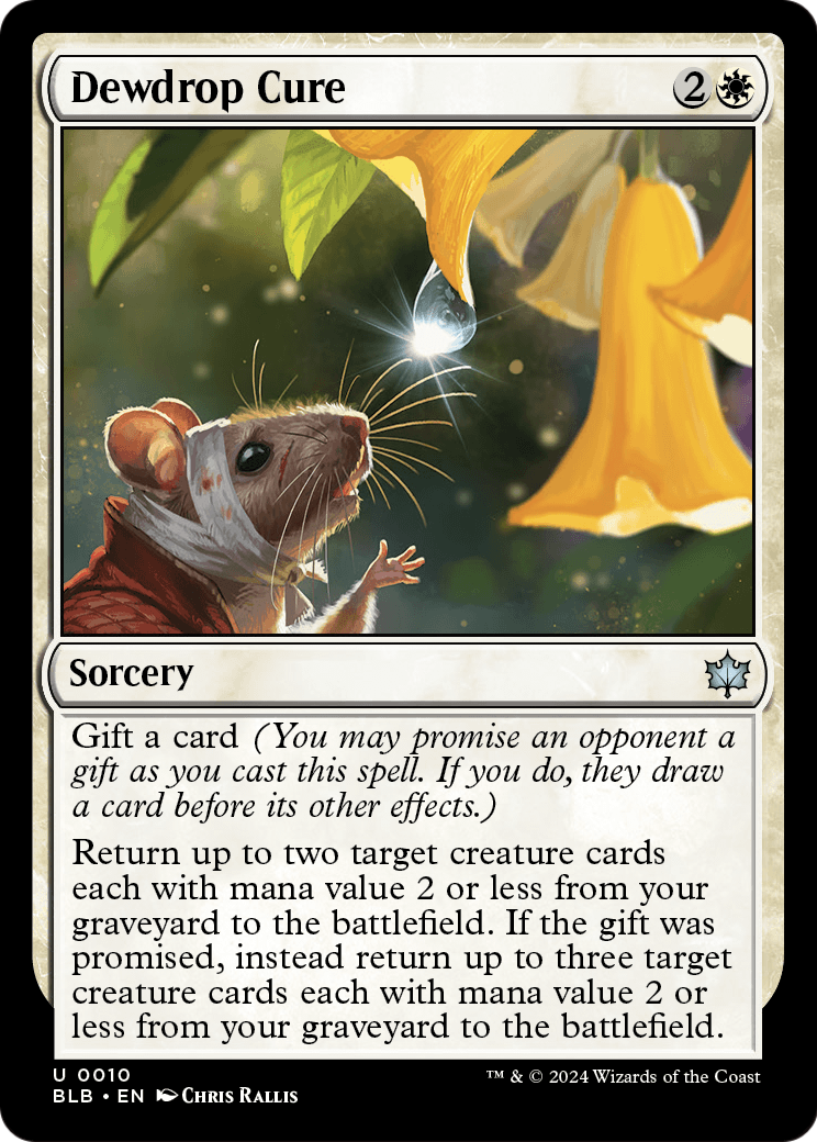 Dewdrop Cure (BLB-010) - Bloomburrow Foil