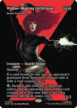 Widow-Making Infiltrator - Dauthi Voidwalker (Borderless) (MAR-063) - Marvel Universe Eternal-Legal