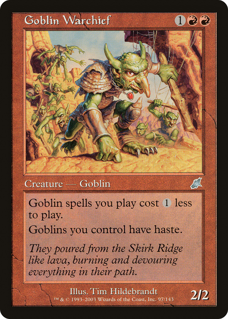 Goblin Warchief (SCG-097) - Scourge Foil