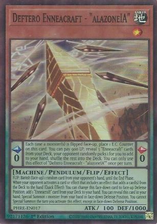 Deftero Enneacraft - "alazoneIA" (Super Rare) (PHRE-EN017) - Phantom Revenge 1st Edition