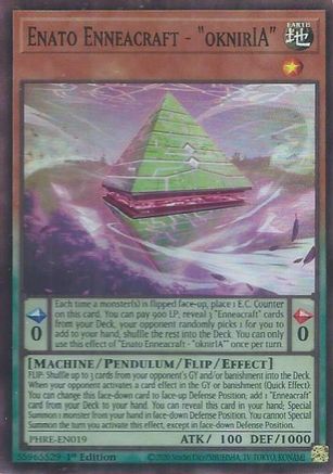 Enato Enneacraft - "oknirIA" (Super Rare) (PHRE-EN019) - Phantom Revenge 1st Edition