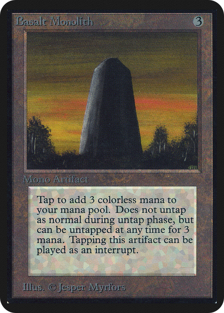 Basalt Monolith (LEA-) - Limited Edition Alpha