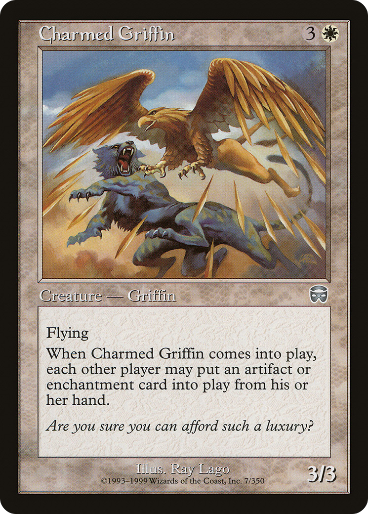 Charmed Griffin (MMQ-007) - Mercadian Masques