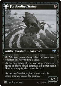 Foreboding Statue (DBL-523) - Innistrad: Double Feature: (Double Faced Transform)