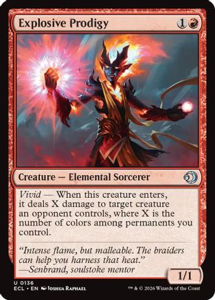 Explosive Prodigy (ECL-136) - Lorwyn Eclipsed Foil