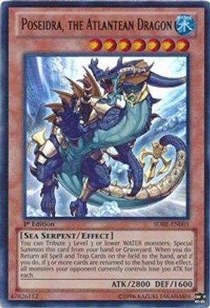 Poseidra, the Atlantean Dragon (SDRE-EN001) - Structure Deck: Realm of the Sea Emperor 1st Edition