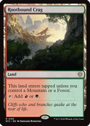 Rootbound Crag (ECC-163) - Commander: Lorwyn Eclipsed