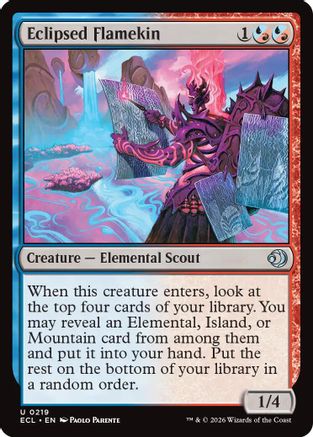 Eclipsed Flamekin (ECL-219) - Lorwyn Eclipsed