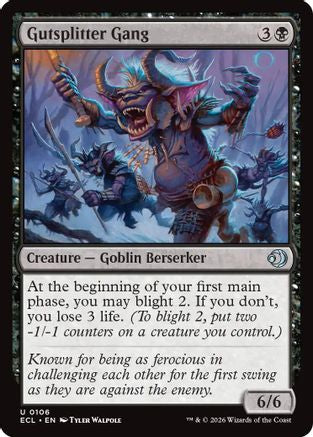 Gutsplitter Gang (ECL-106) - Lorwyn Eclipsed Foil