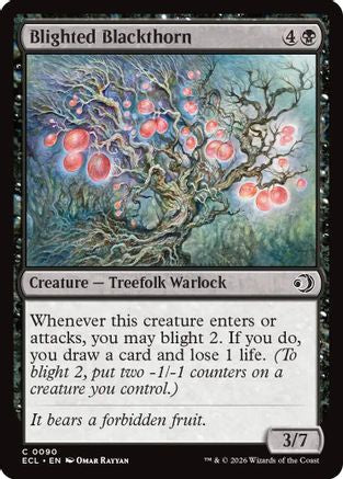 Blighted Blackthorn (ECL-090) - Lorwyn Eclipsed Foil